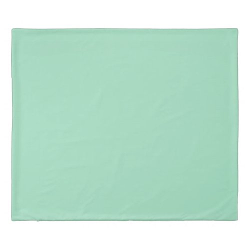 Seafoam Green Solid Color Duvet Cover