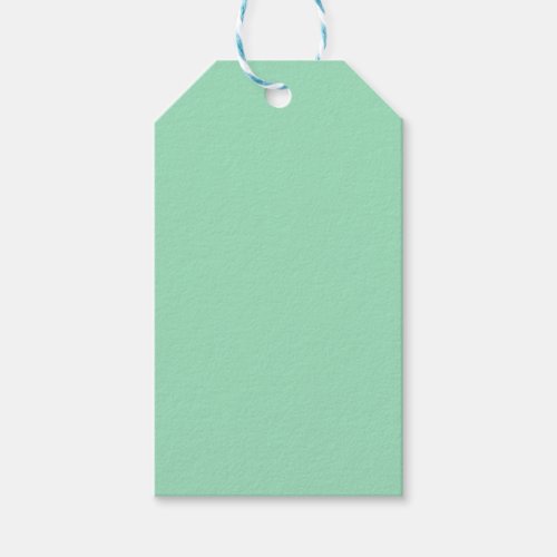 Seafoam Green Solid Color Gift Tags