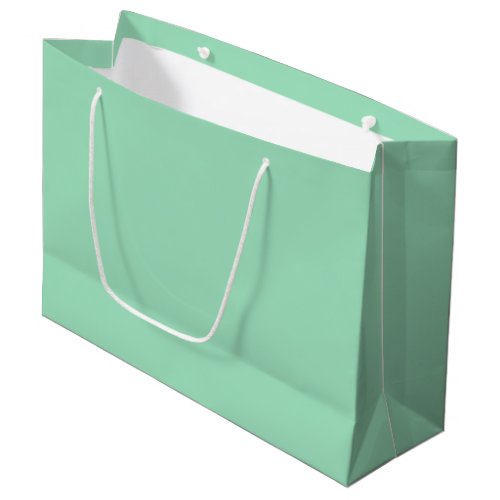 Seafoam Green Solid Color Large Gift Bag