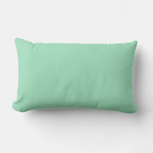 Seafoam Green Solid Color Lumbar Pillow