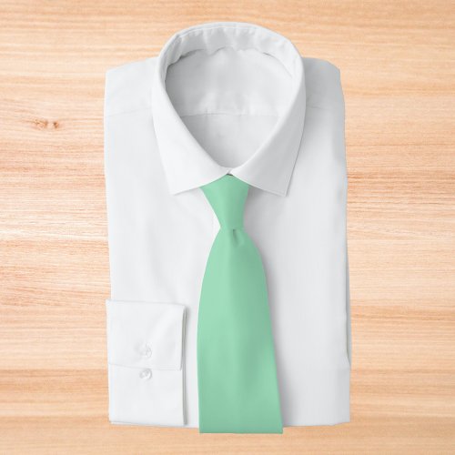 Seafoam Green Solid Color Neck Tie