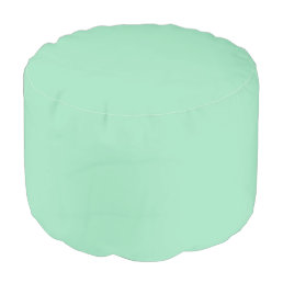 Seafoam Green Solid Color Pouf