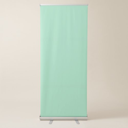 Seafoam Green Solid Color Retractable Banner