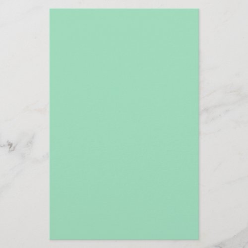 Seafoam Green Solid Color Stationery