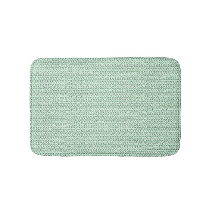 Seafoam Green Weave Mesh Look Bathroom Mat Zazzle Com