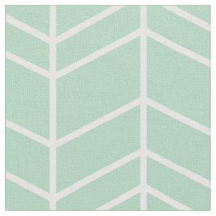 Seafoam Herringbone Chevron Fabric