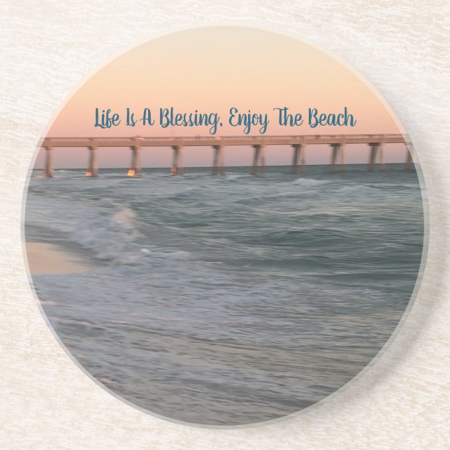 Seafoam Mouse Pad Coaster (Front)