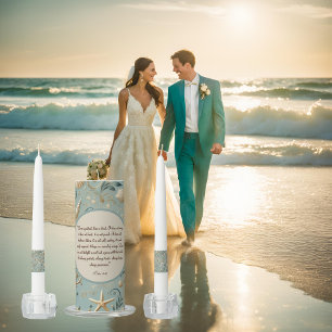 Seafoam Nautical Unity Candle Set