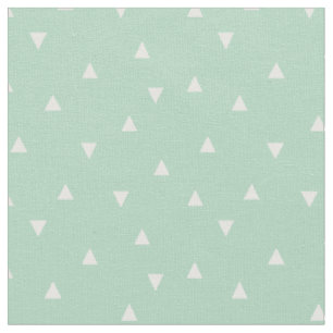 Seafoam Scattered Triangles Fabric
