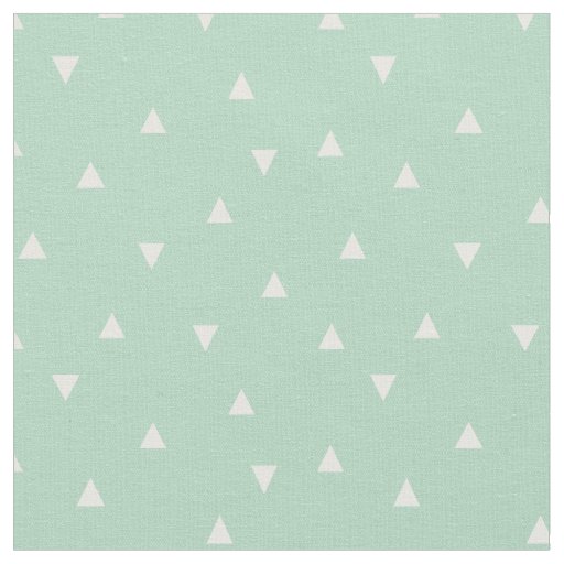 Seafoam Scattered Triangles Fabric