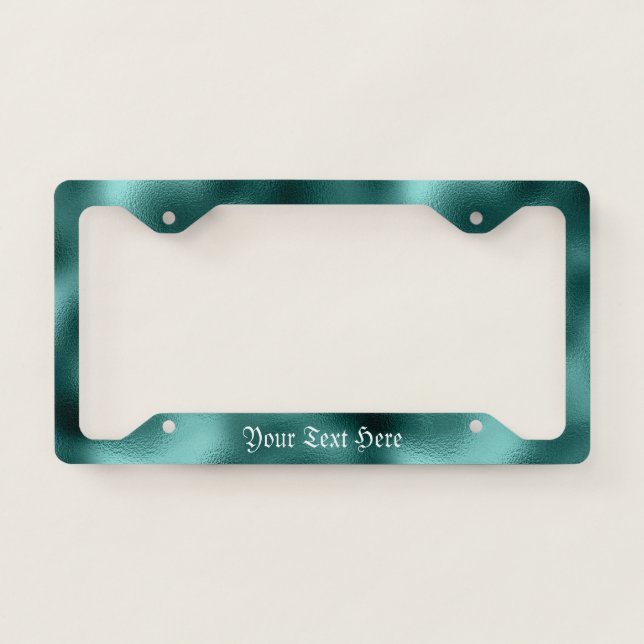 Seafoam Shimmer License Plate Frame (Front)