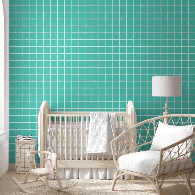 Seafoam Tile Wallpaper (Kids)