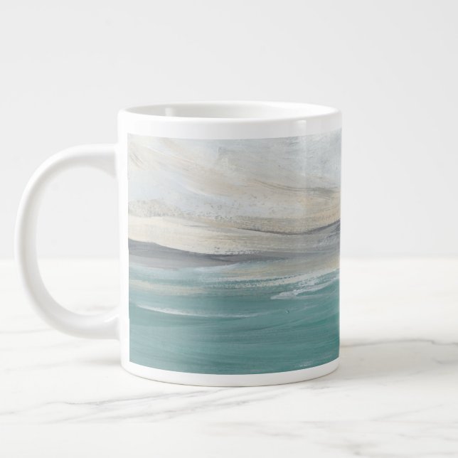 Seafoam Vista Giant Coffee Mug (Left)
