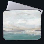 Seafoam Vista Laptop Sleeve<br><div class="desc">Seafoam Vista II by June Erica Vess. Ocean-like image with thick white clouds.</div>