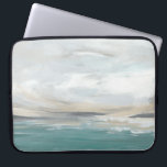 Seafoam Vista Laptop Sleeve<br><div class="desc">Seafoam Vista II by June Erica Vess. Ocean-like image with thick white clouds.</div>