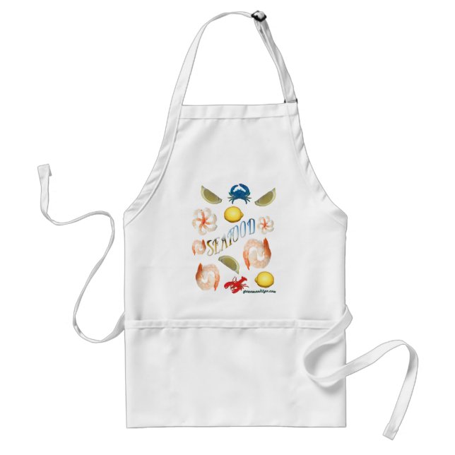 Seafood! Adult Apron (Front)