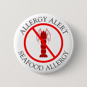 Seafood Allergy Alert Button