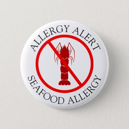 Seafood Allergy Alert Button