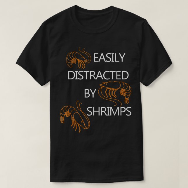 Seafood and Prawns Ironic Saying Seafood Lover  T-Shirt (Design Front)