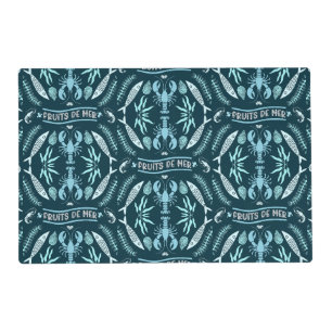 Seafood Art Decor Prints Placemat