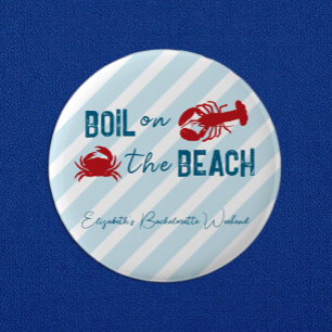 Seafood Boil Bachelorette Party Button