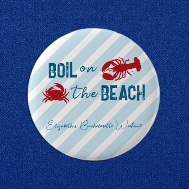 Seafood Boil Bachelorette Party Button (Creator Uploaded)