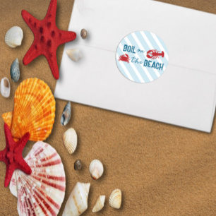 Seafood Boil Bachelorette Party Classic Round Sticker