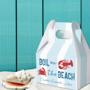 Seafood Boil Bachelorette Party Favor Boxes