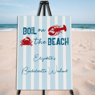 Seafood Boil Bachelorette Party Foam Board
