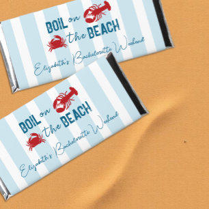 Seafood Boil Bachelorette Party Hershey Bar Favors
