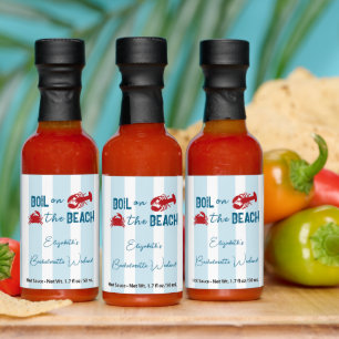 Seafood Boil Bachelorette Party Hot Sauces