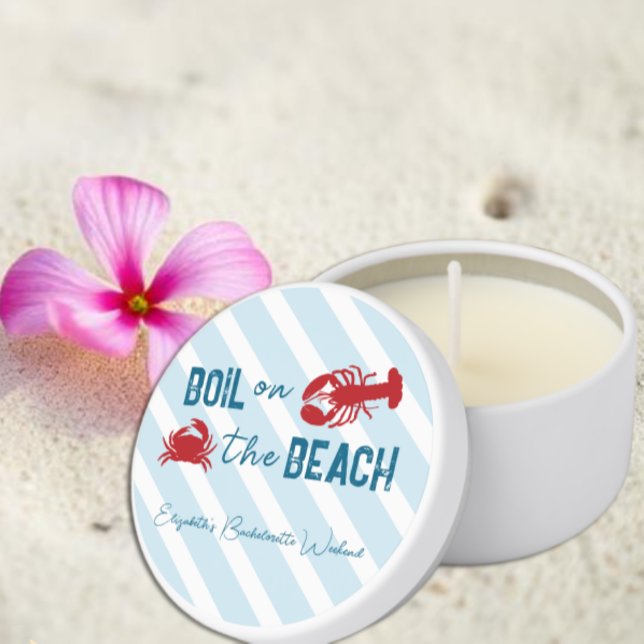 Seafood Boil Bachelorette Party Mini Candle Favors (Creator Uploaded)