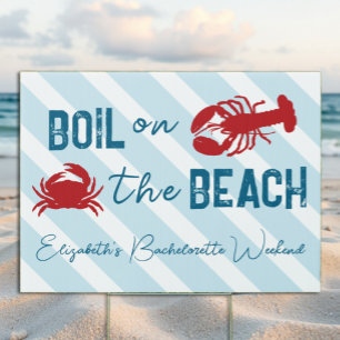 Seafood Boil Bachelorette Party Sign