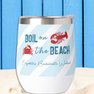 Seafood Boil Bachelorette Party Thermal Wine Tumbler