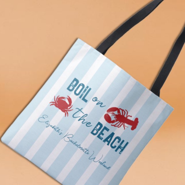Seafood Boil Bachelorette Party Tote Bag (Creator Uploaded)