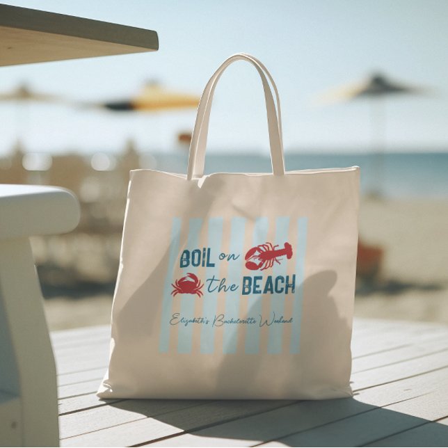 Seafood Boil Bachelorette Party Tote Bag (Creator Uploaded)