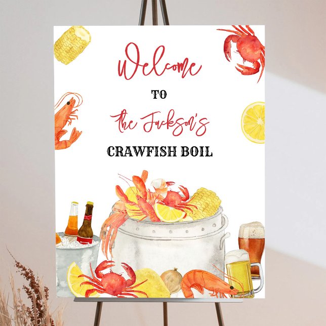 Seafood Boil Crawfish Party Welcome Sign (Creator Uploaded)