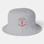 Seafood Boil Family Crawfish Cookout Custom Bucket Hat<br><div class="desc">It's here again. The annual summer party event you plan for the whole family to hang, eat and drink. Commemorate this year with a matching family design to make the photo look perfect and keep the memory for years and years. Add your family details by clicking the "Personalize" button above....</div>