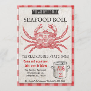 Seafood Boil Invitation
