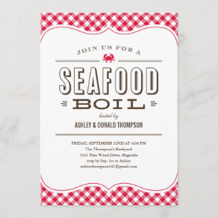 Seafood Boil Invitations