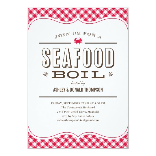 Seafood Party Invitations 8