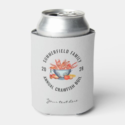 Seafood Boil Matching Family Crawfish Party Custom Can Cooler