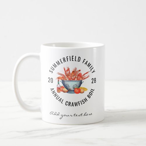 Seafood Boil Matching Family Crawfish Party Custom Coffee Mug