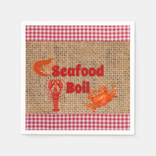 Seafood Boil Party Napkins