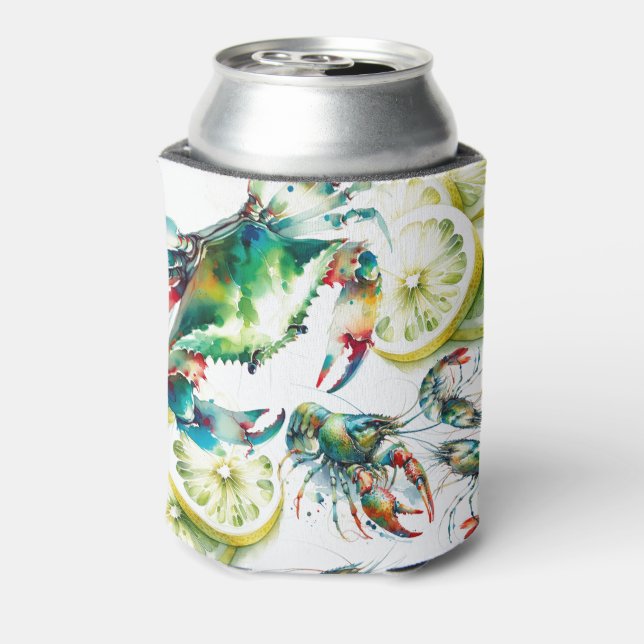 Seafood Boil Summer Party Can Cooler (Can Back)