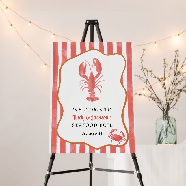 Seafood Boil Welcome Foam Board (In Situ (Stand))