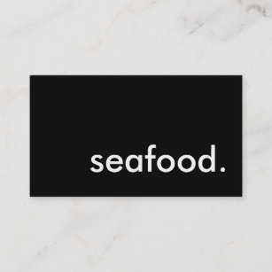 seafood. business card