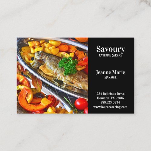 Seafood Catering Restaurant  Business Card