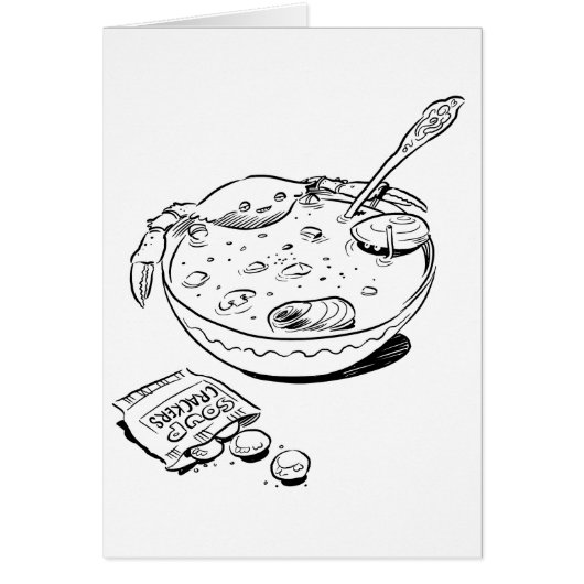 Seafood Chowder Card (Front)