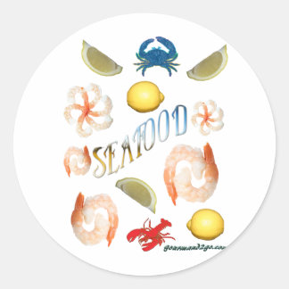 Seafood! Classic Round Sticker